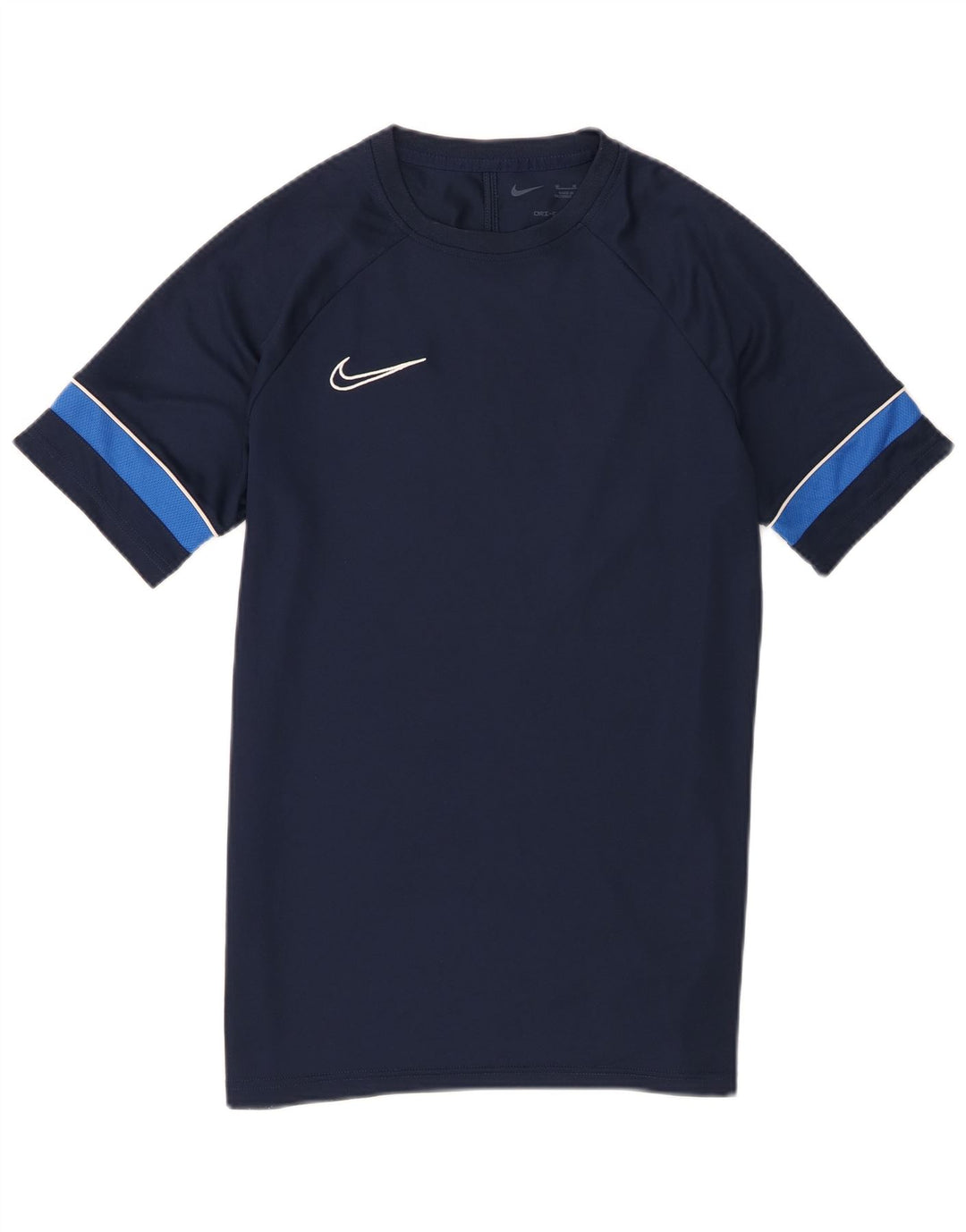Nike Mens Dri Fit T-Shirt Top Medium Navy Blue Colourblock
