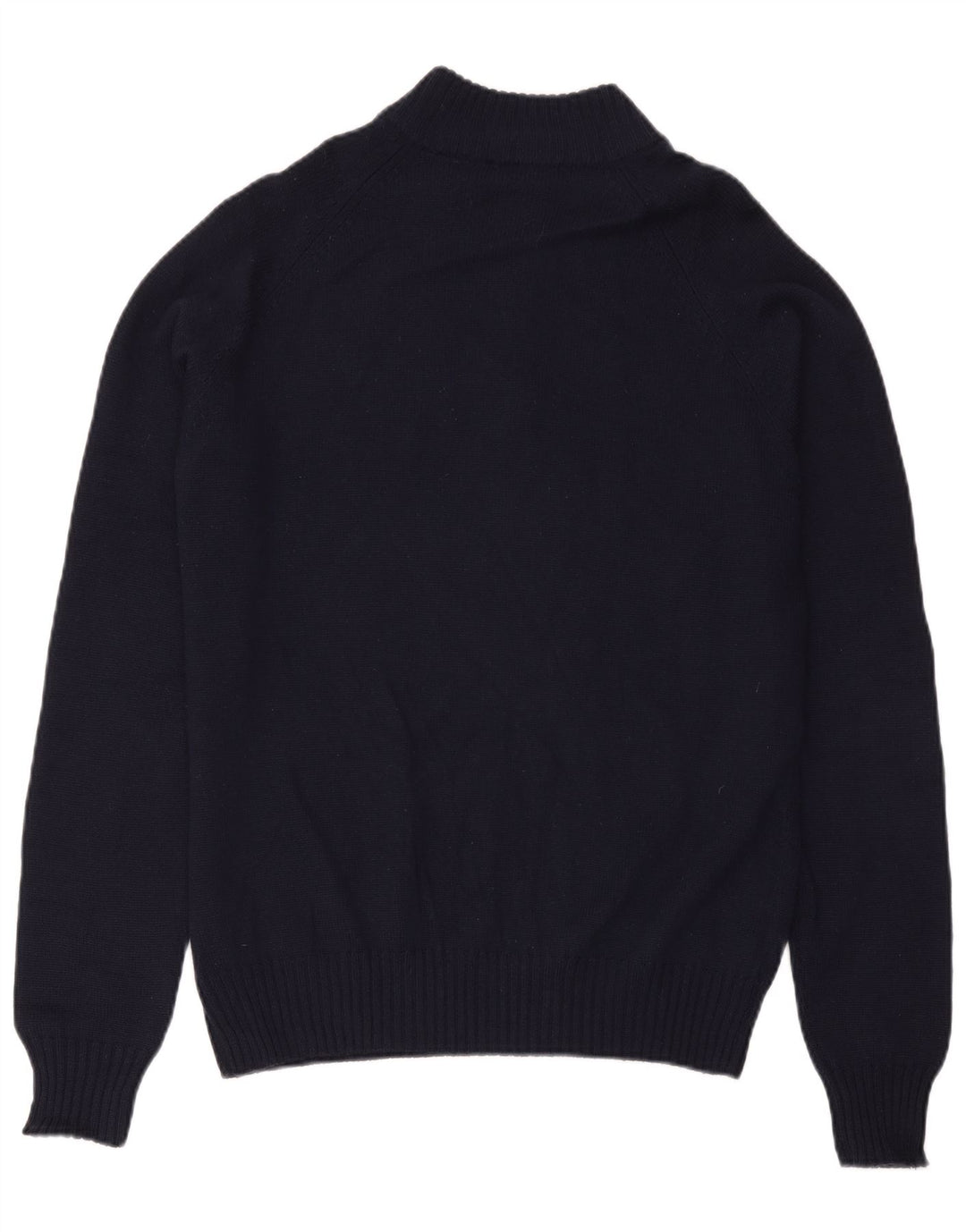 Fila Mens Zip Neck Jumper Sweater Large Navy Blue Merino Wool
