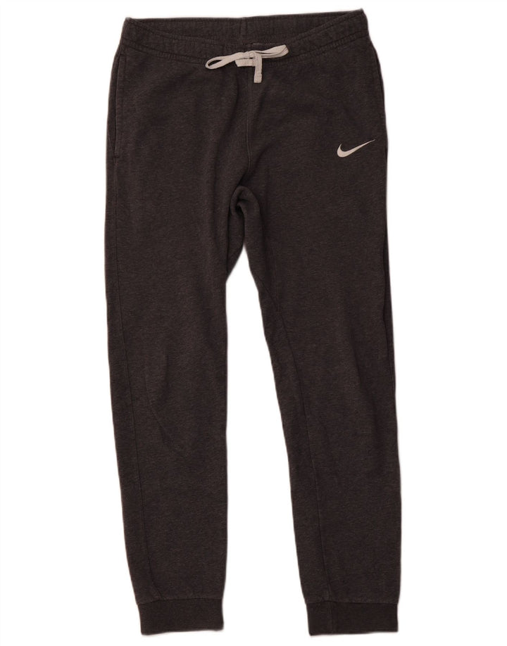 NIKE Mens Tracksuit Trousers Joggers Small Grey Cotton