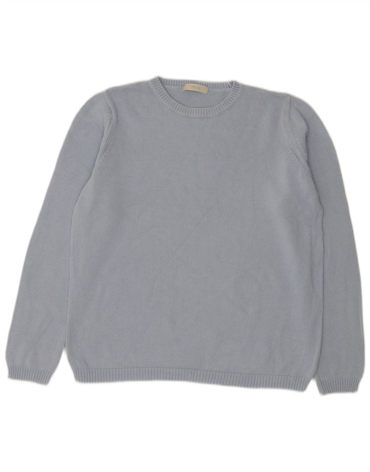 Marks & Spencer Mens Crew Neck Jumper Sweater Medium Blue