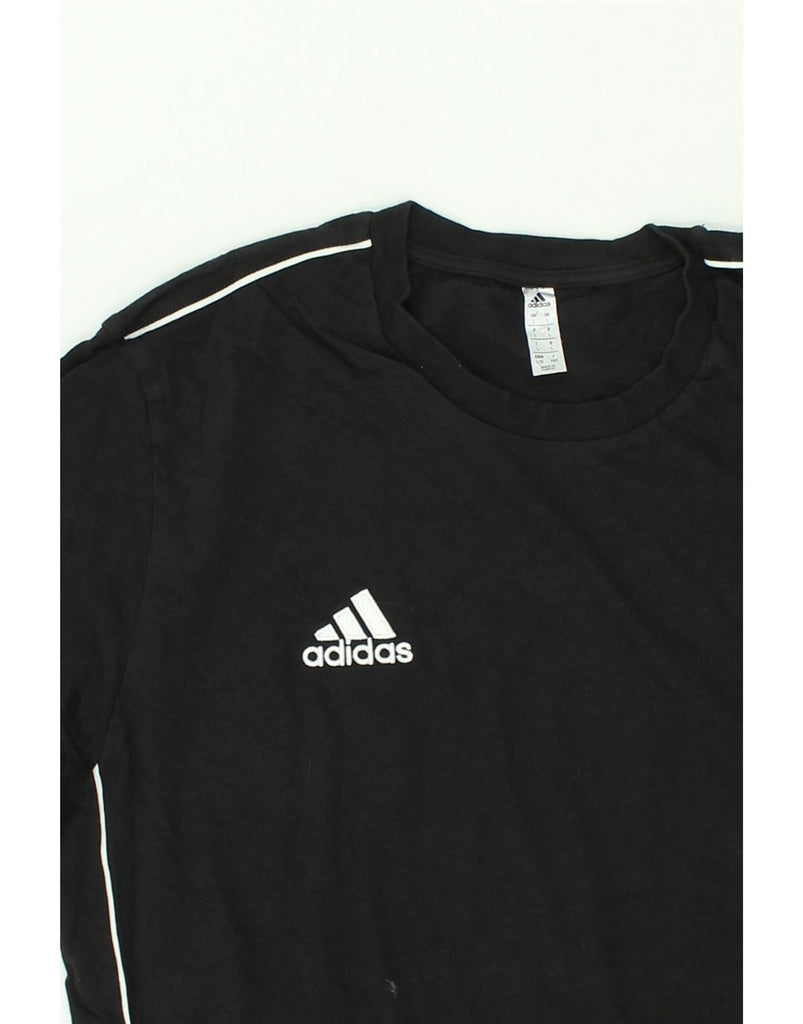 ADIDAS Mens T-Shirt Top Large Black Cotton | Vintage Adidas | Thrift | Second-Hand Adidas | Used Clothing | Messina Hembry 