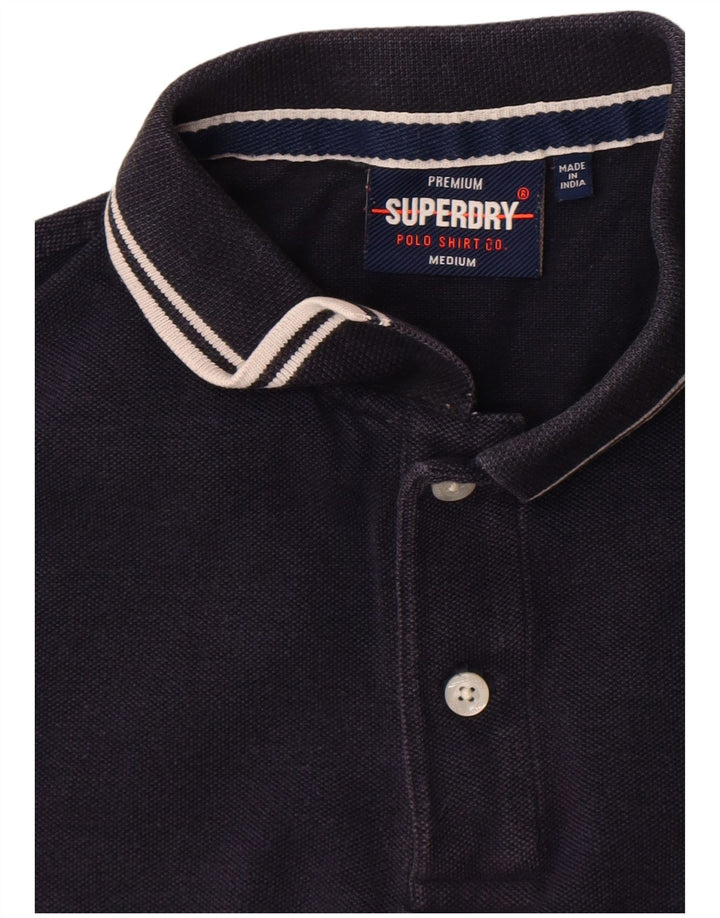 Superdry Mens Polo Shirt Medium Navy Blue