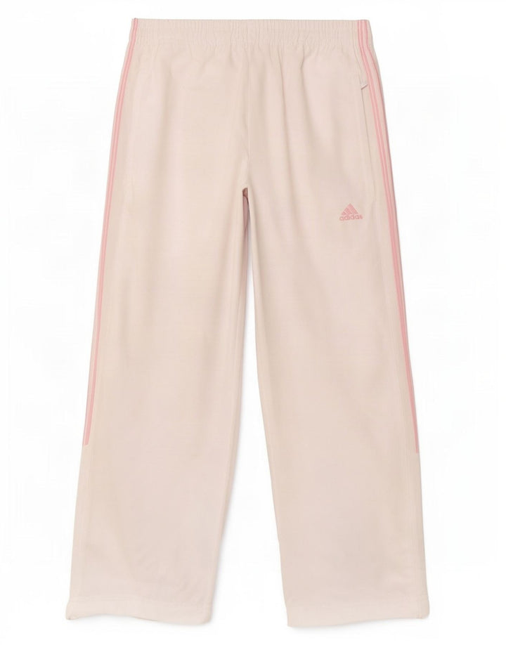 Adidas Womens Capri Tracksuit Trousers UK 12 Medium White Polyester