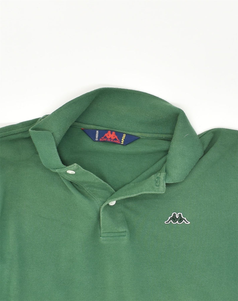 KAPPA Mens Polo Shirt Medium Green Cotton | Vintage Kappa | Thrift | Second-Hand Kappa | Used Clothing | Messina Hembry 