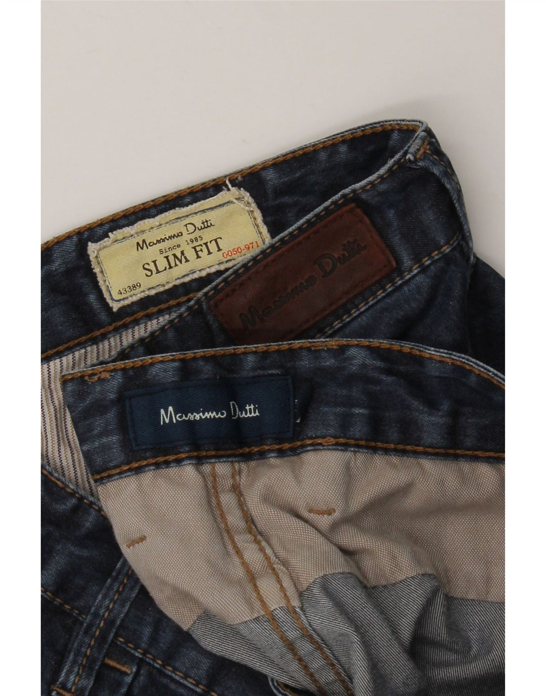 MASSIMO DUTTI Mens Slim Jeans EU 44 Large W34 L28 Blue