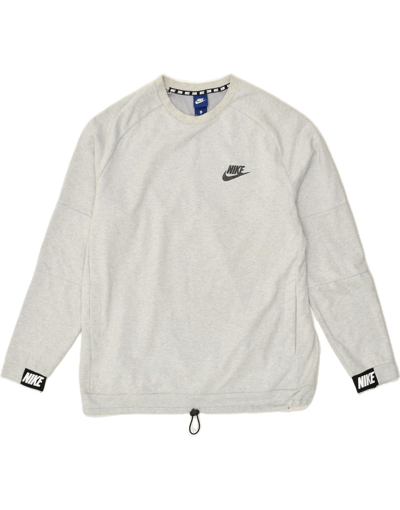 NIKE Mens Graphic Sweatshirt Jumper XL Grey Cotton | Vintage Nike | Thrift | Second-Hand Nike | Used Clothing | Messina Hembry 