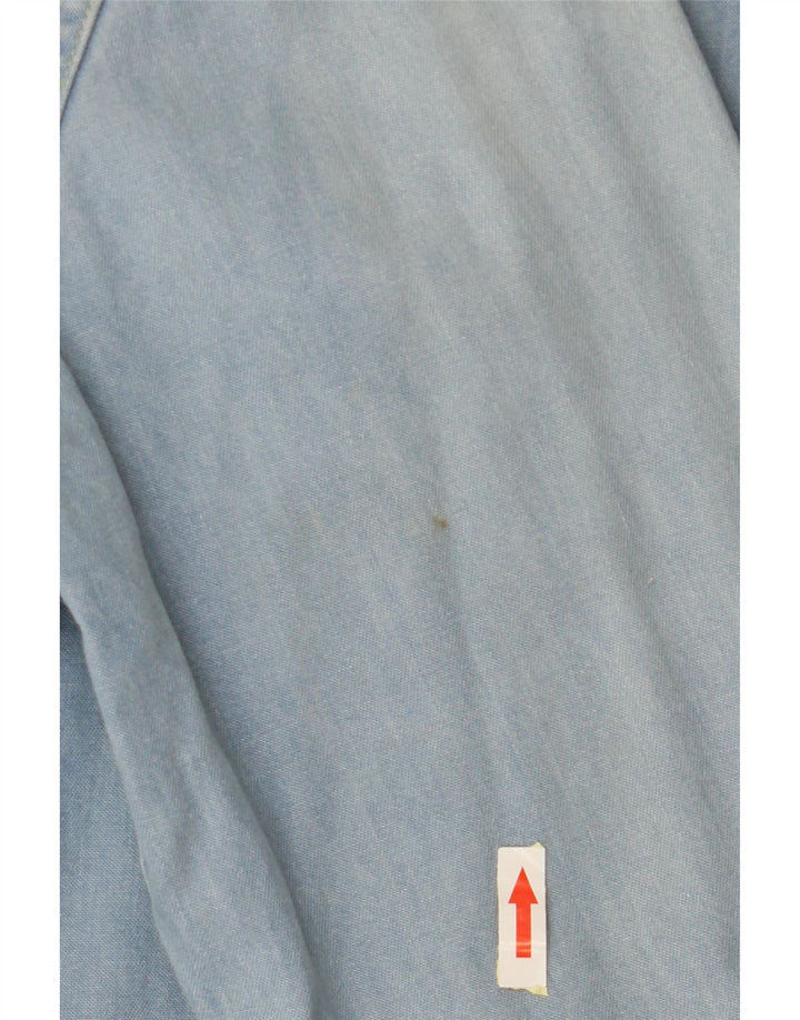 LEE Mens Denim Shirt Large Blue Cotton