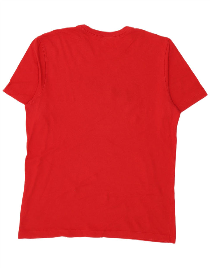 Nike Mens Graphic T-Shirt Top Medium Red Cotton
