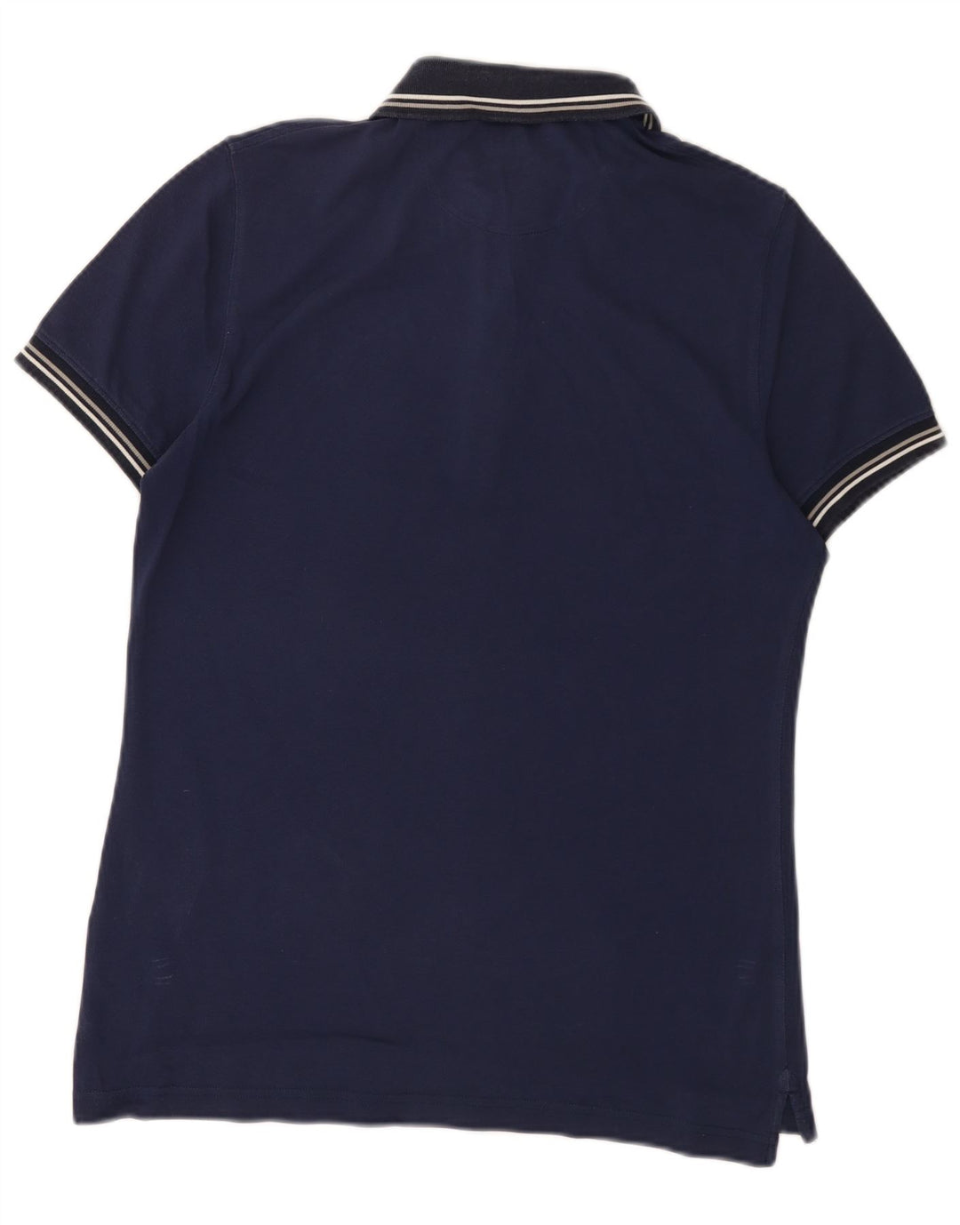 MASSIMO DUTTI Mens Regular Fit Polo Shirt Medium Navy Blue