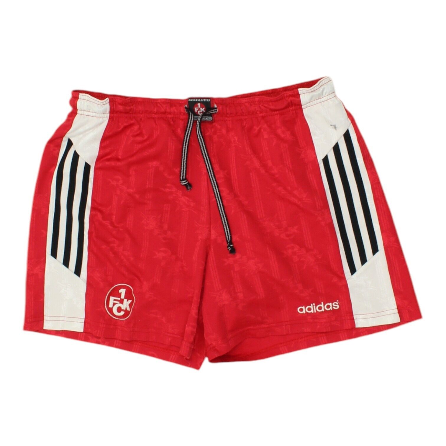 1. Short Adidas rouge pour homme FC Nurnberg Vetements de sport de football allemands vintage des annees 90