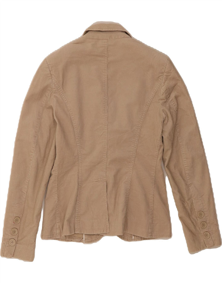 MARKS & SPENCER Womens 2 Button Corduroy Blazer Jacket UK 8 Small  Beige Vintage Marks & Spencer and Second-Hand Marks & Spencer from Messina Hembry 