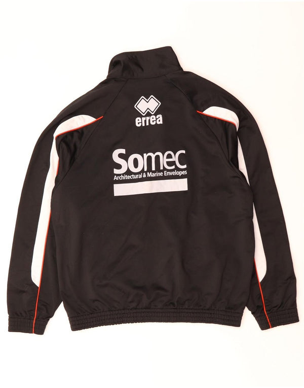 ERREA Mens Graphic Tracksuit Top Jacket Large Black Colourblock Polyester