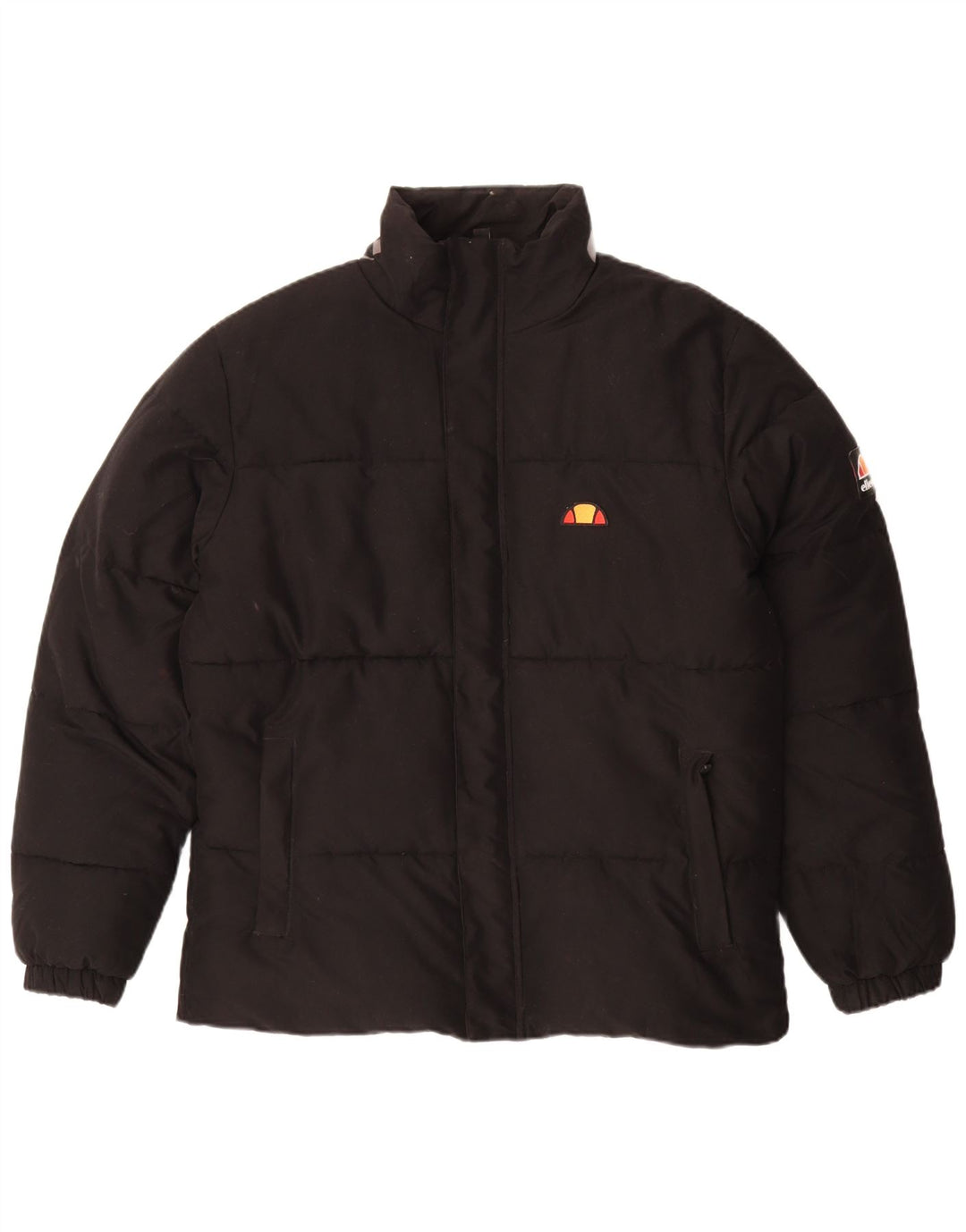 Ellesse Mens Graphic Padded Jacket UK 40 Large Black Polyester