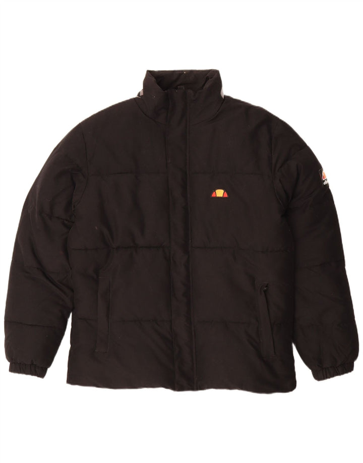 Ellesse Mens Graphic Padded Jacket UK 40 Large Black Polyester