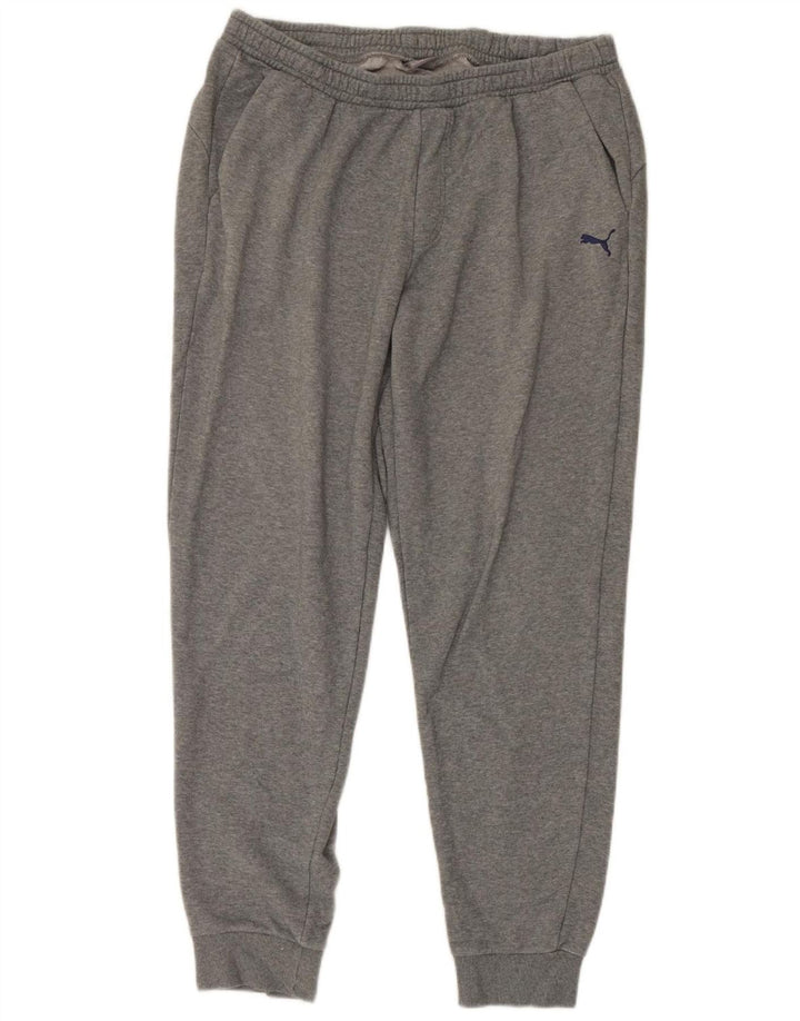 Puma Mens Tracksuit Trousers Joggers 2XL  Grey Cotton