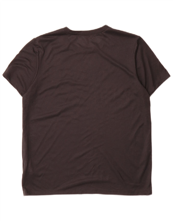 Nike Womens Dri Fit T-Shirt Top Medium Black Polyester Sports