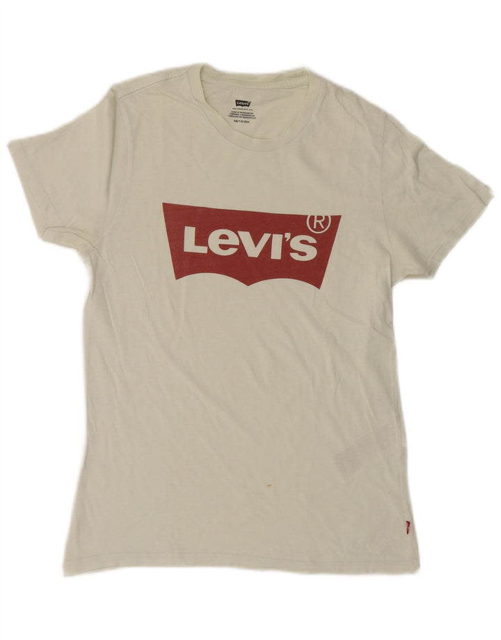 Levi's Mens Graphic T-Shirt Top XS White Cotton