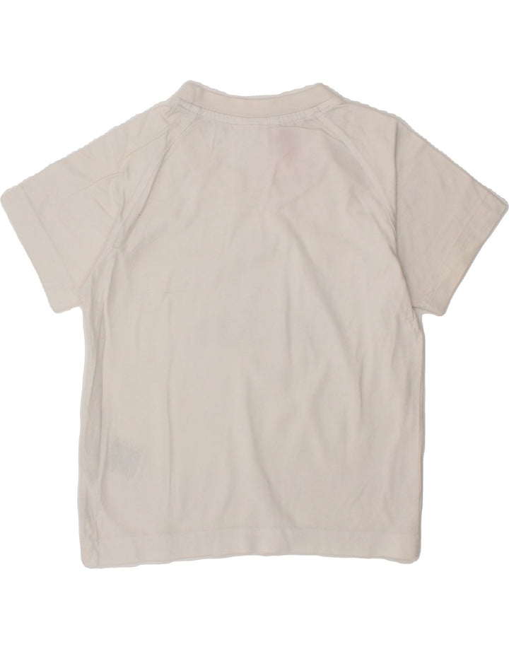 ADIDAS Boys Graphic T-Shirt Top 3-4 Years White Cotton Vintage Adidas and Second-Hand Adidas from Messina Hembry 