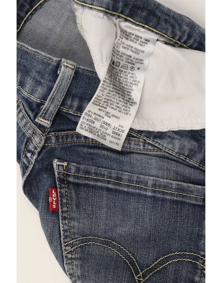Levi's Womens Skinny Jeans W27 L30 Blue Cotton