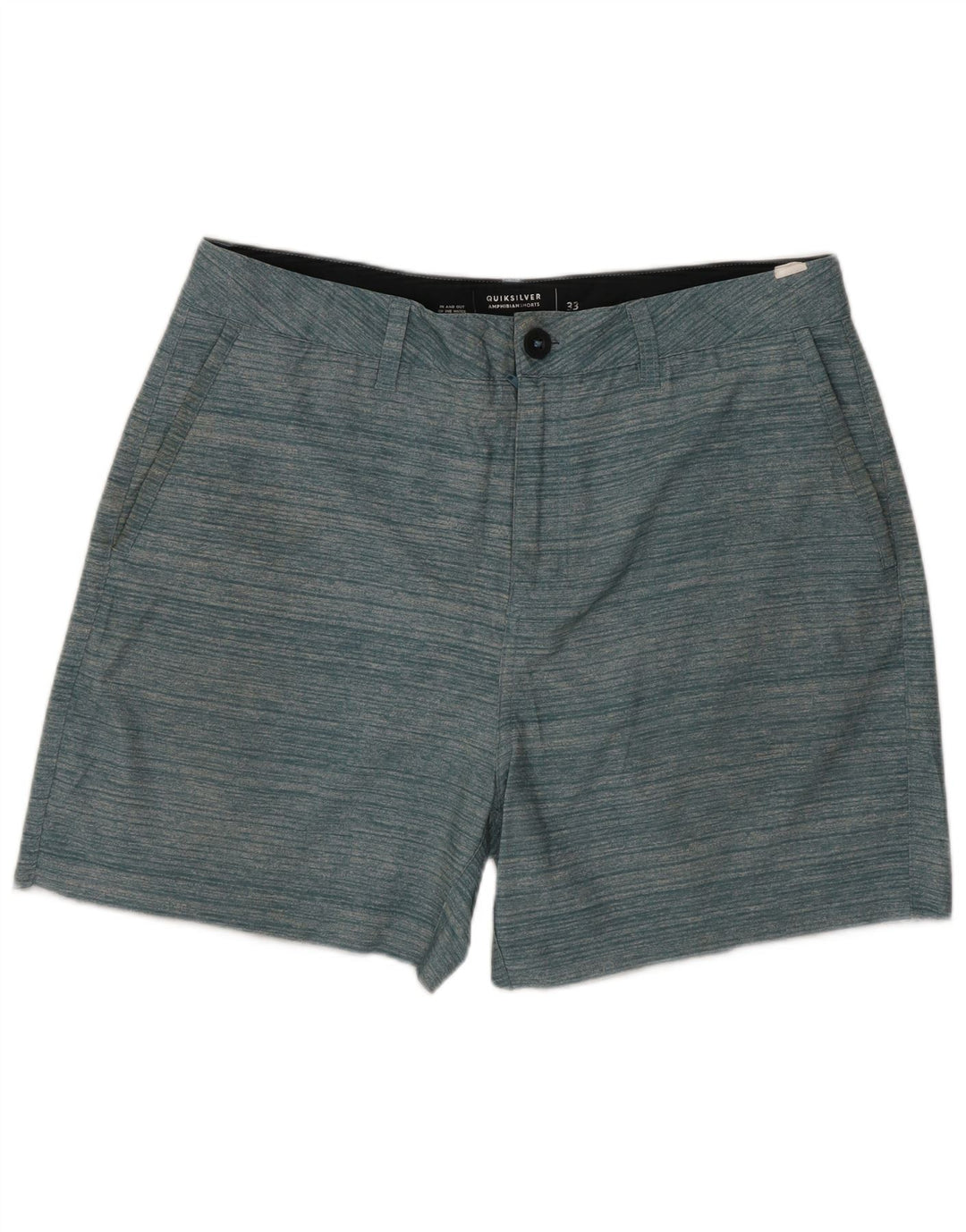 Quiksilver Mens Chino Shorts W33 Medium Green Striped
