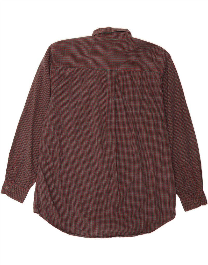 IZOD Mens Shirt Large Red Check Cotton Vintage Izod and Second-Hand Izod from Messina Hembry 