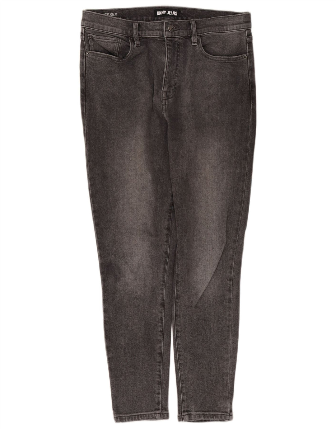 Dkny Womens Skinny Jeans W34 L28 Grey Cotton