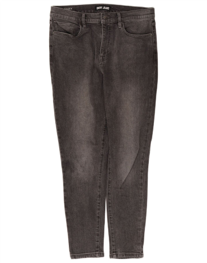 Dkny Womens Skinny Jeans W34 L28 Grey Cotton