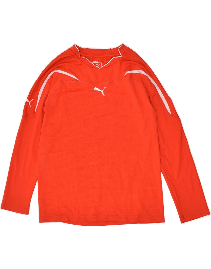 PUMA Boys Top Long Sleeve 11-12 Years Orange | Vintage Puma | Thrift | Second-Hand Puma | Used Clothing | Messina Hembry 