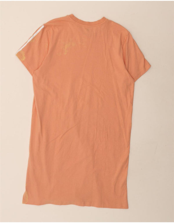 Adidas Womens T-Shirt Dress UK 16/18 Large Pink Cotton