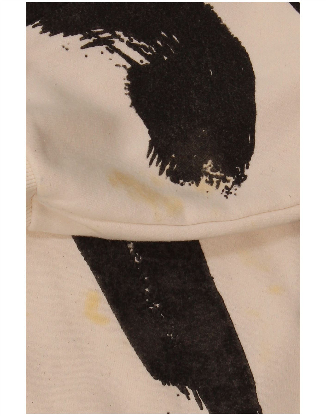 Zara Womens Crop Sweatshirt Jumper UK 14 Medium White Colourblock