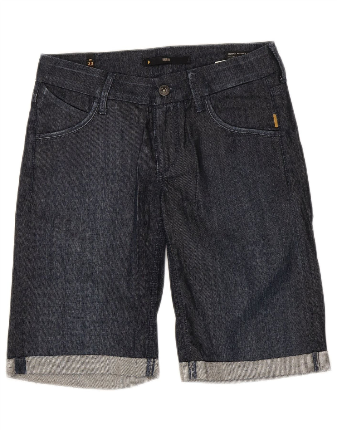 Meltin' Pot Womens Denim Shorts W26 Small Navy Blue Cotton