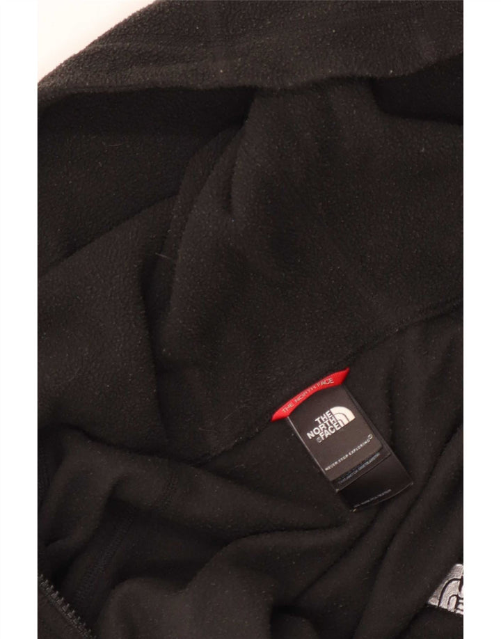 The North Face Womens Hooded Fleece Jacket UK 12 Medium Black Polyester