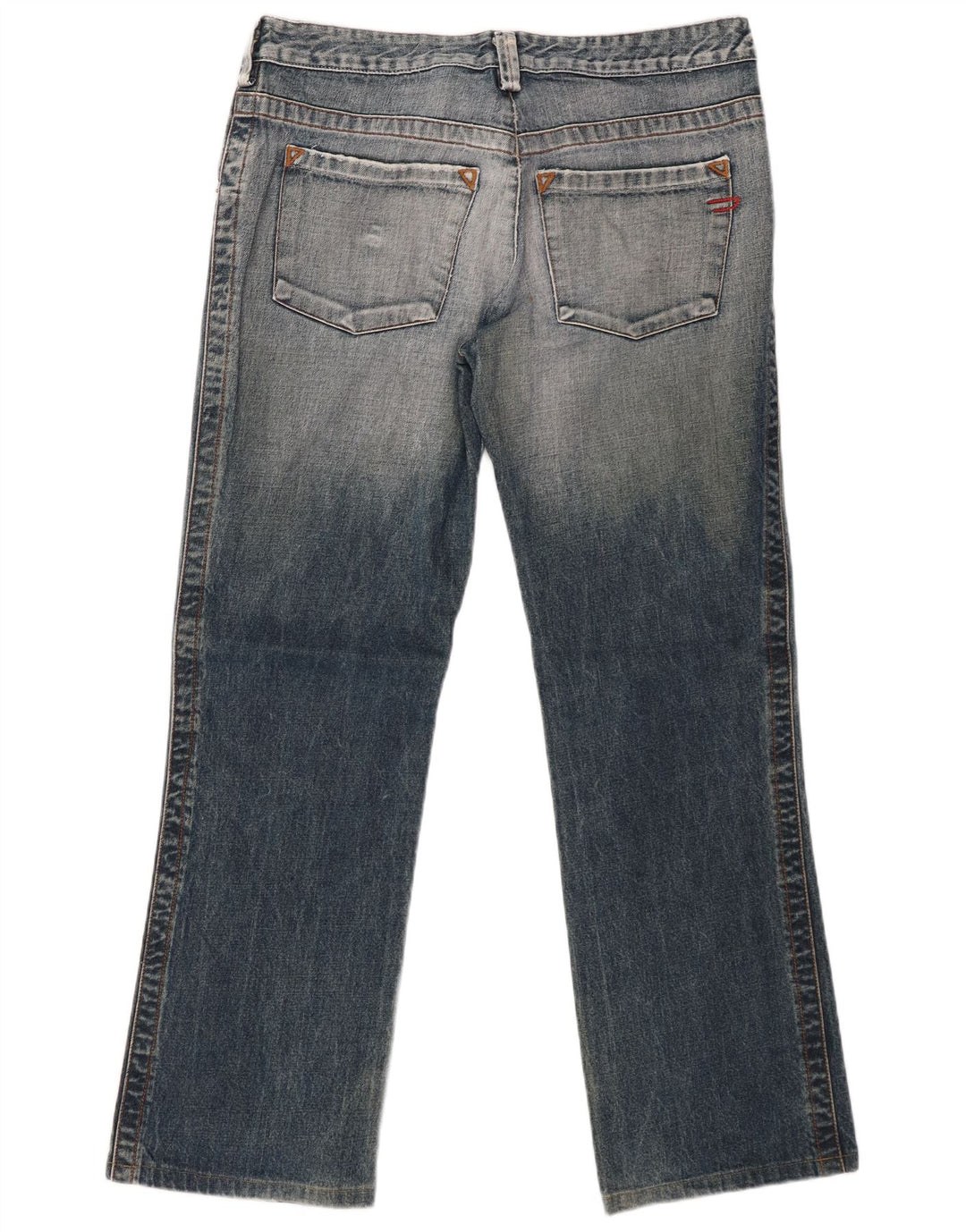 DIESEL Mens Straight Jeans W33 L30 Blue Cotton