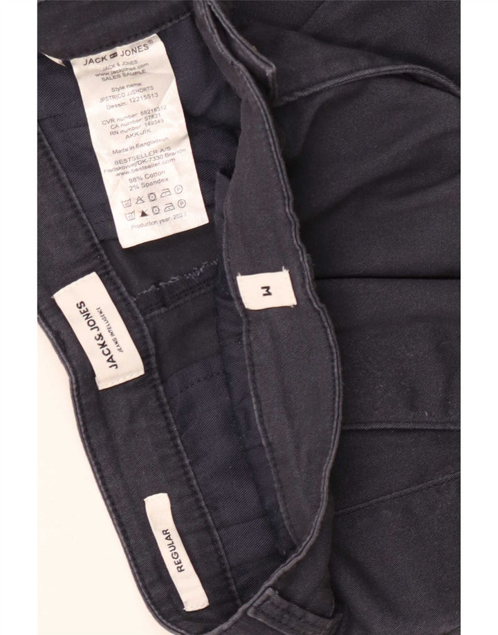 Jack & Jones Womens Regular Fit Chino Shorts Medium W30 Navy Blue Cotton