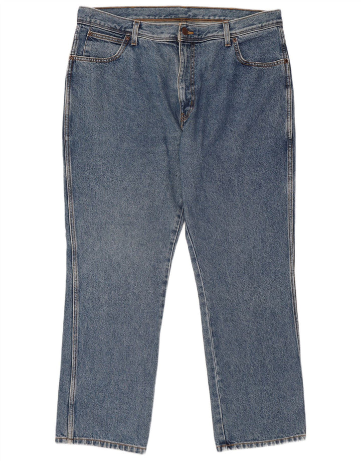 WRANGLER Mens Regular Fit Straight Jeans W40 L30 Blue Cotton