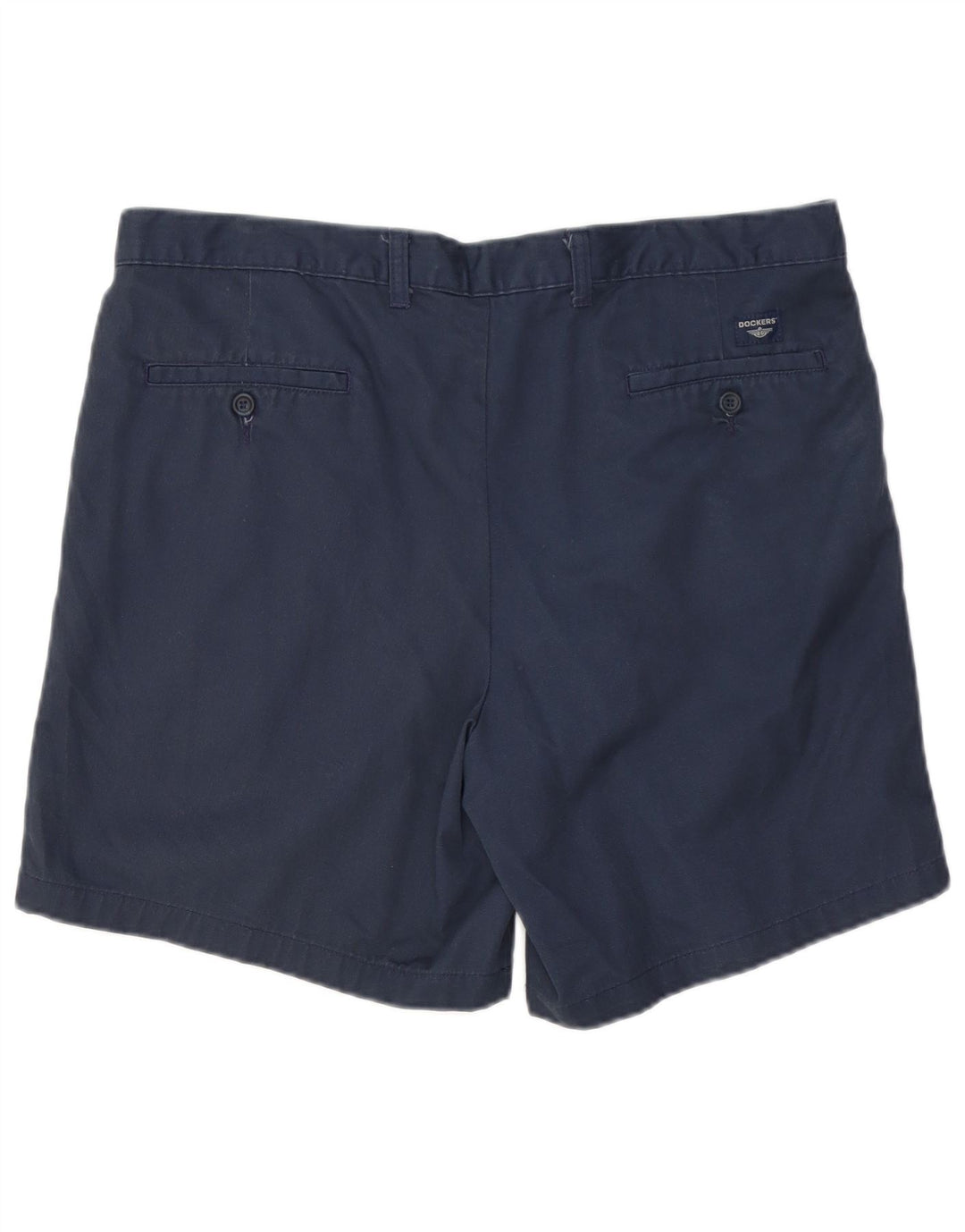 DOCKERS Mens Pegged Chino Shorts W38 XL Navy Blue Cotton