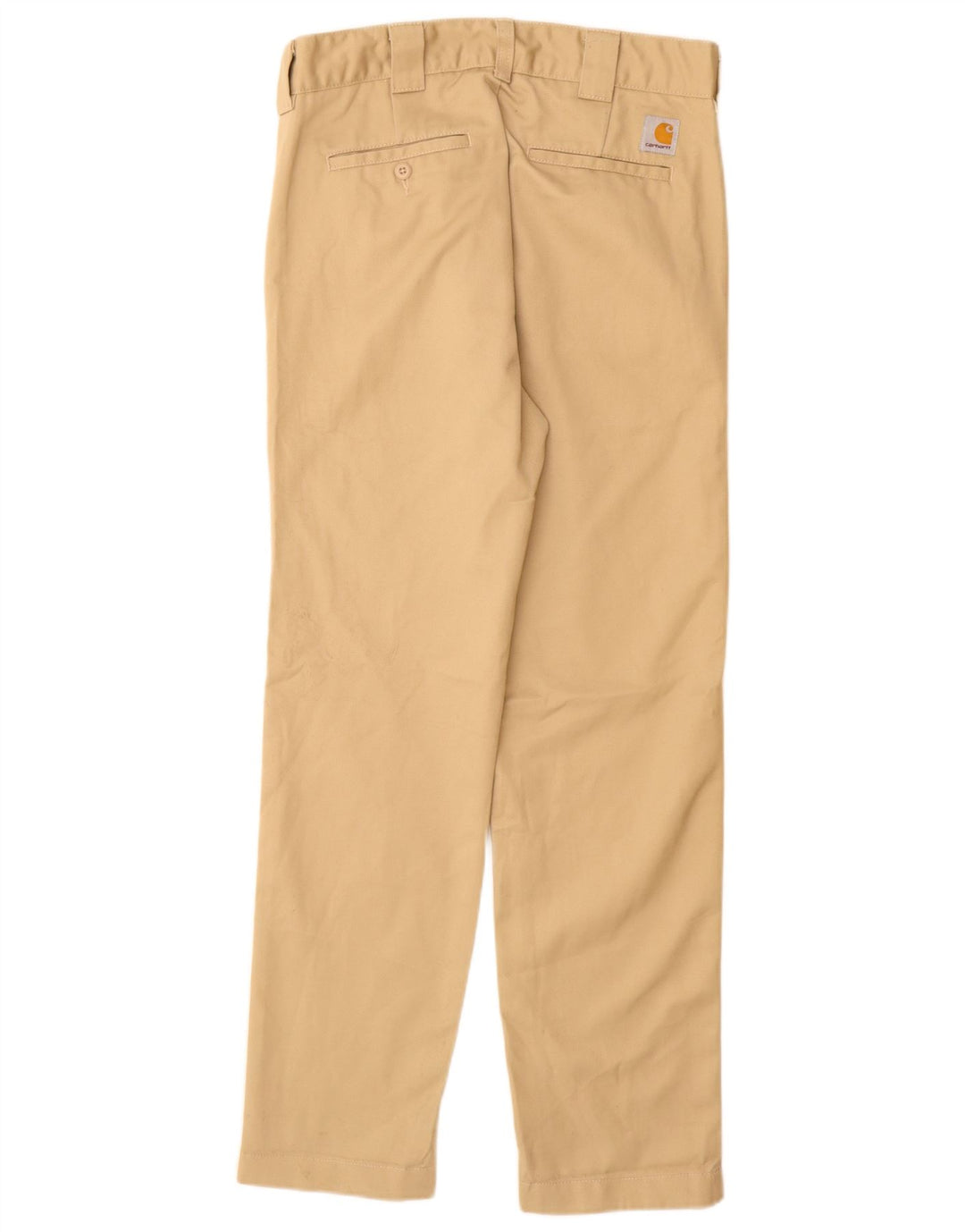CARHARTT Mens Slim Chino Trousers W28 L30 Beige Polyester