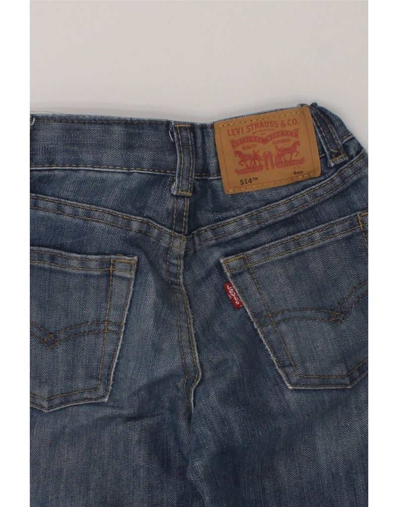 LEVI'S Boys 514 Distressed Straight Jeans 3-4 Years W20 L16 Blue Cotton | Vintage Levi's | Thrift | Second-Hand Levi's | Used Clothing | Messina Hembry 