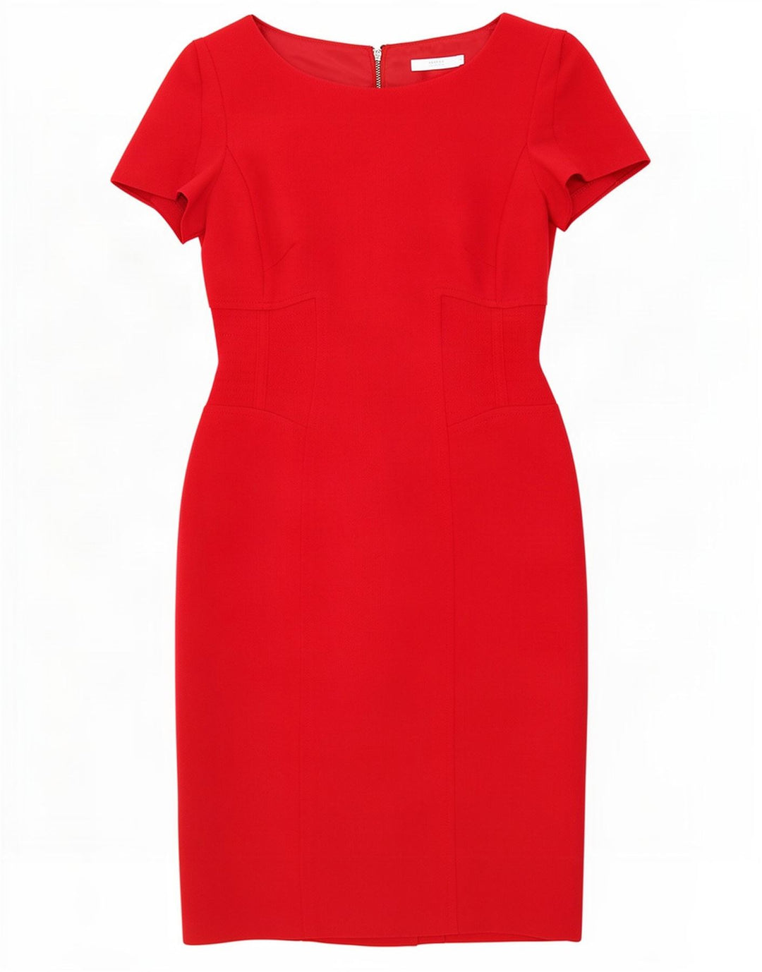 Marks & Spencer Womens Sheath Dress UK 8 Small Red Polyester