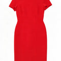 Marks & Spencer Womens Sheath Dress UK 8 Small Red Polyester