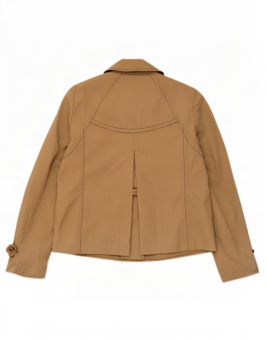 Tommy Hilfiger Womens Military Jacket UK 10 Small Beige Cotton
