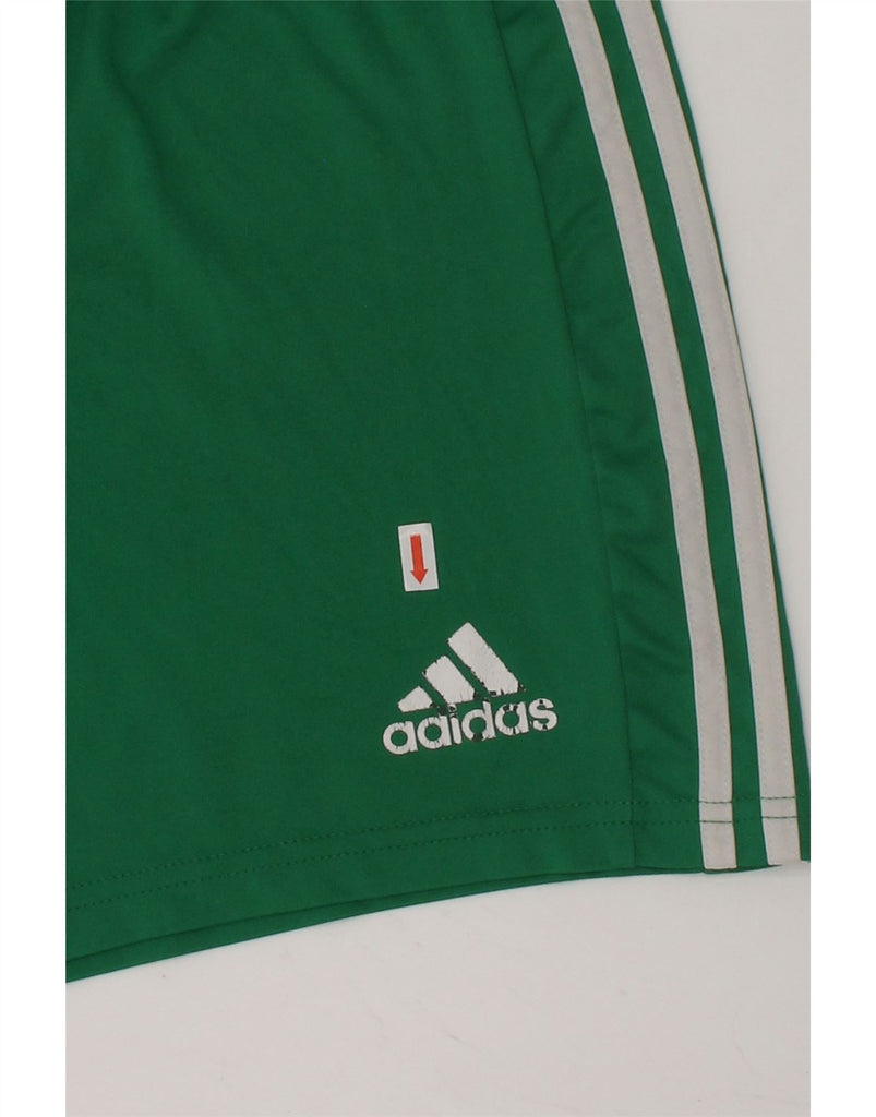 ADIDAS Boys Aeroready Sport Shorts 7-8 Years Small  Green Polyester | Vintage Adidas | Thrift | Second-Hand Adidas | Used Clothing | Messina Hembry 