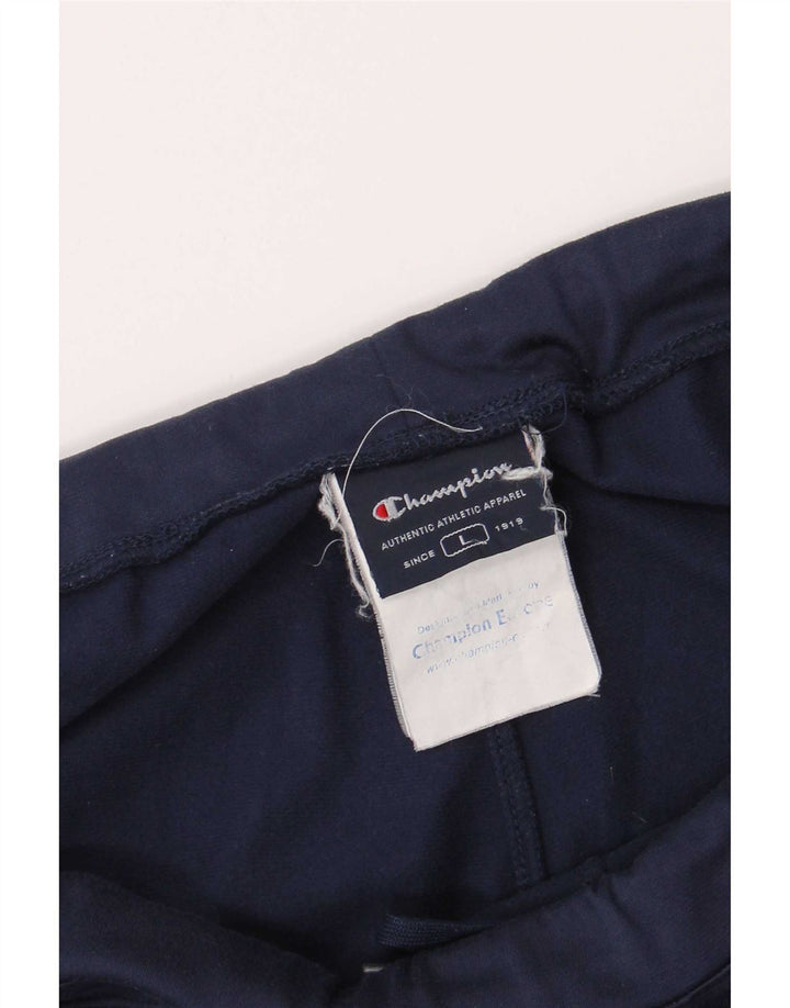 Champion Mens Tracksuit Trousers Large Navy Blue Polyester