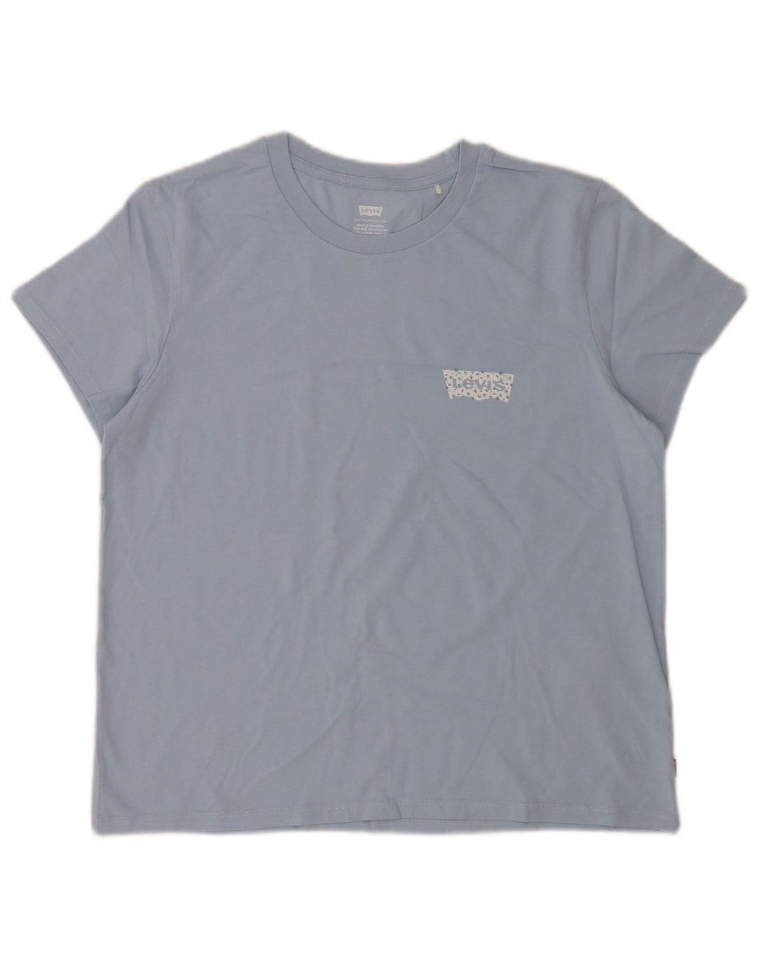 Levi's Womens T-Shirt Top UK 16 Large Blue Cotton