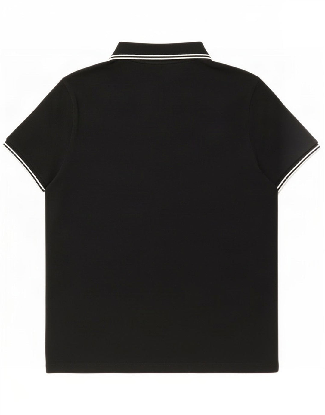 Moncler Mens Polo Shirt Medium Black Cotton