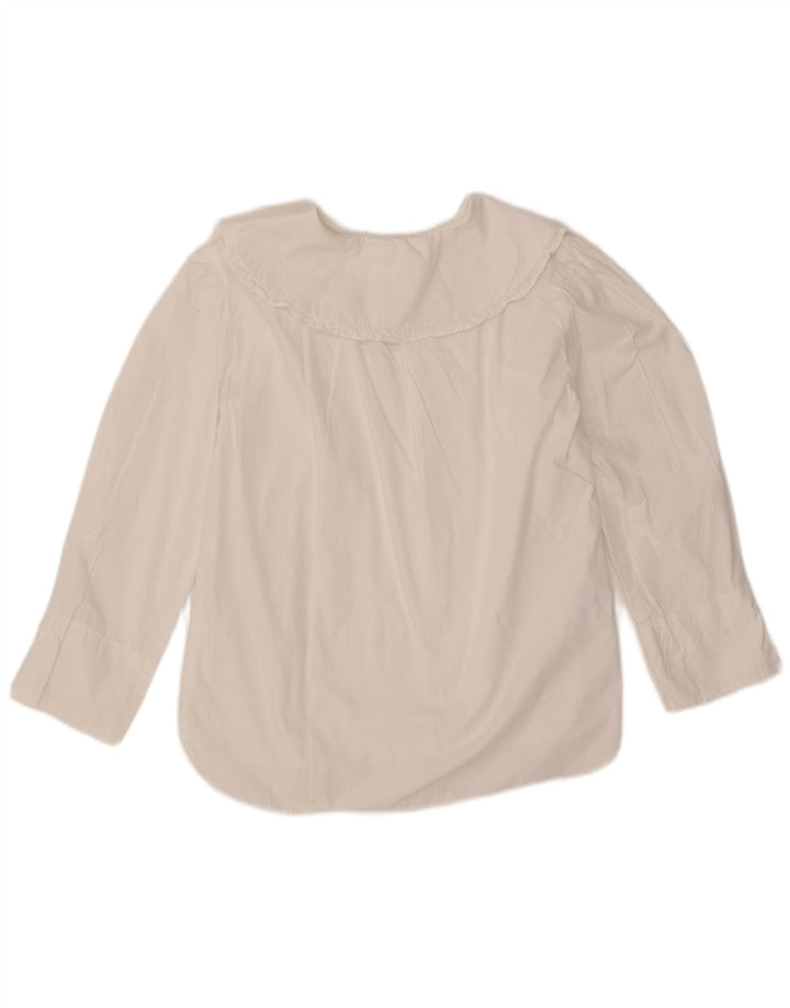 ZARA Girls Long Sleeve Blouse Top 13-14 Years White
