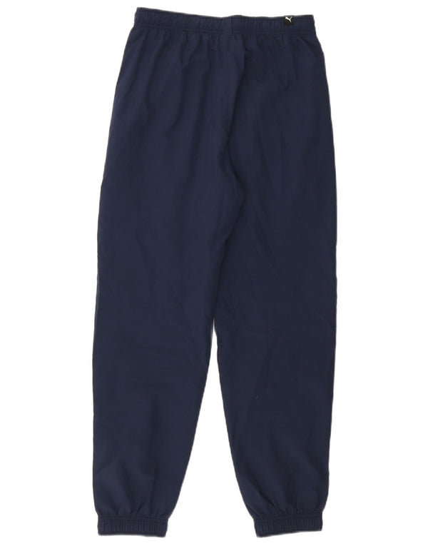 Puma Boys Graphic Tracksuit Trousers Joggers 11-12 Years Navy Blue