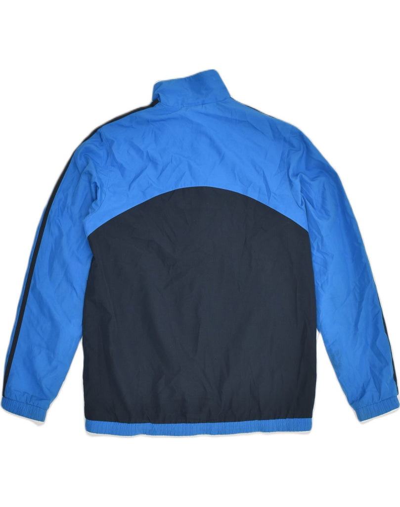 ADIDAS Boys Tracksuit Top Jacket 13-14 Years Blue Colourblock Polyester | Vintage Adidas | Thrift | Second-Hand Adidas | Used Clothing | Messina Hembry 