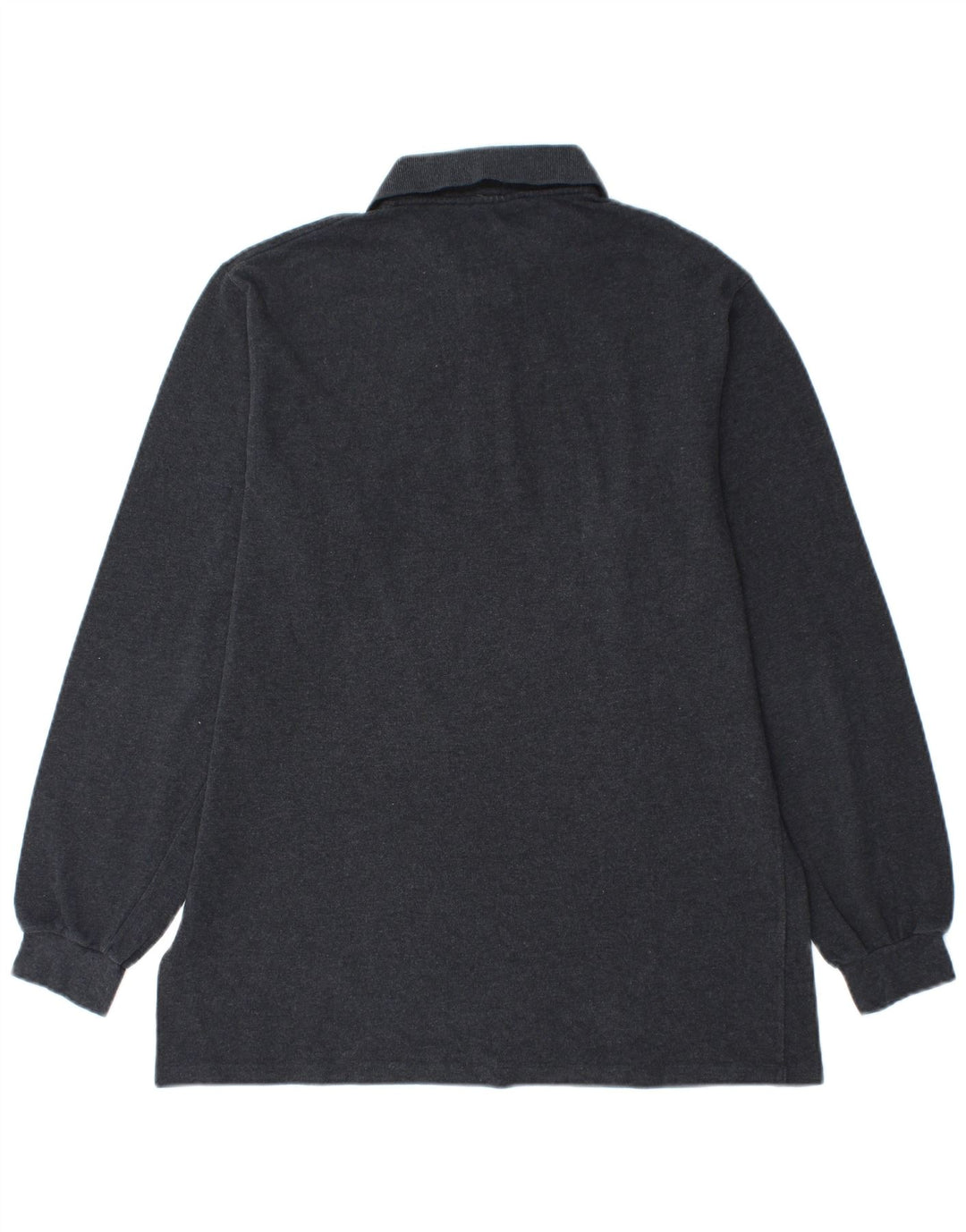 Lacoste Mens Long Sleeve Polo Shirt Size 4 Medium Grey Cotton