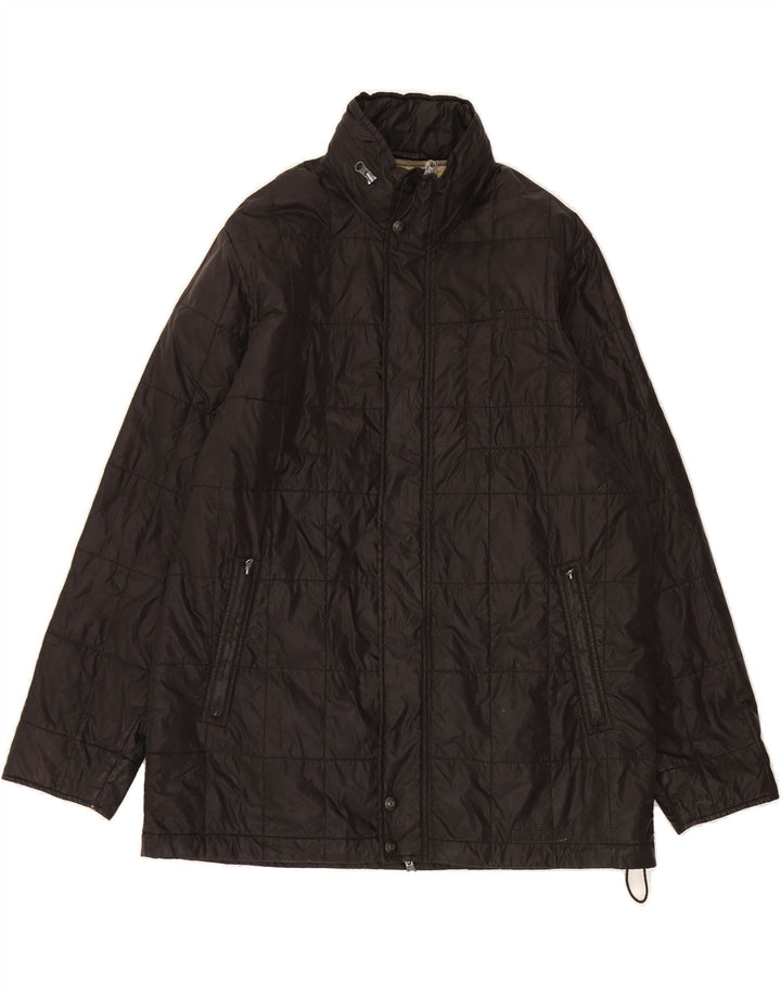 CONTE OF FLORENCE Mens Quilted Jacket UK 40 Large Black Vintage Conte of Florence and Second-Hand Conte of Florence from Messina Hembry 